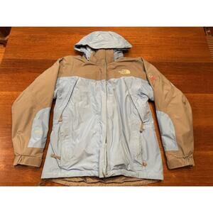 Small The North Face Summit Series 3 In 1 Winter Twin Coat Fleece Jacket Blue